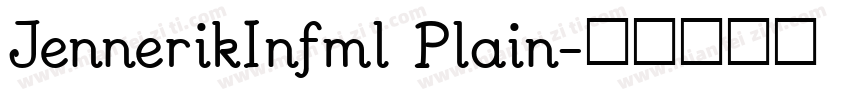 JennerikInfml Plain字体转换